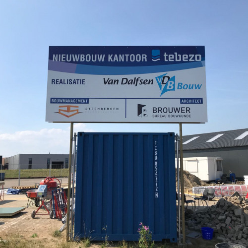 Bouwbord dibond