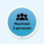 Vloersticker - Maximaal .. personen
