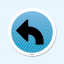 Vloersticker - Pijl Links