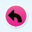 Vloersticker - Pijl Links