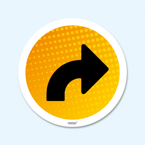 Vloersticker - Pijl Rechts