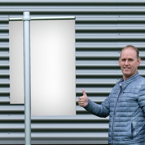 Makelaarsbord rechthoek