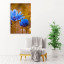 Fotopaneel Blauwe bloemen